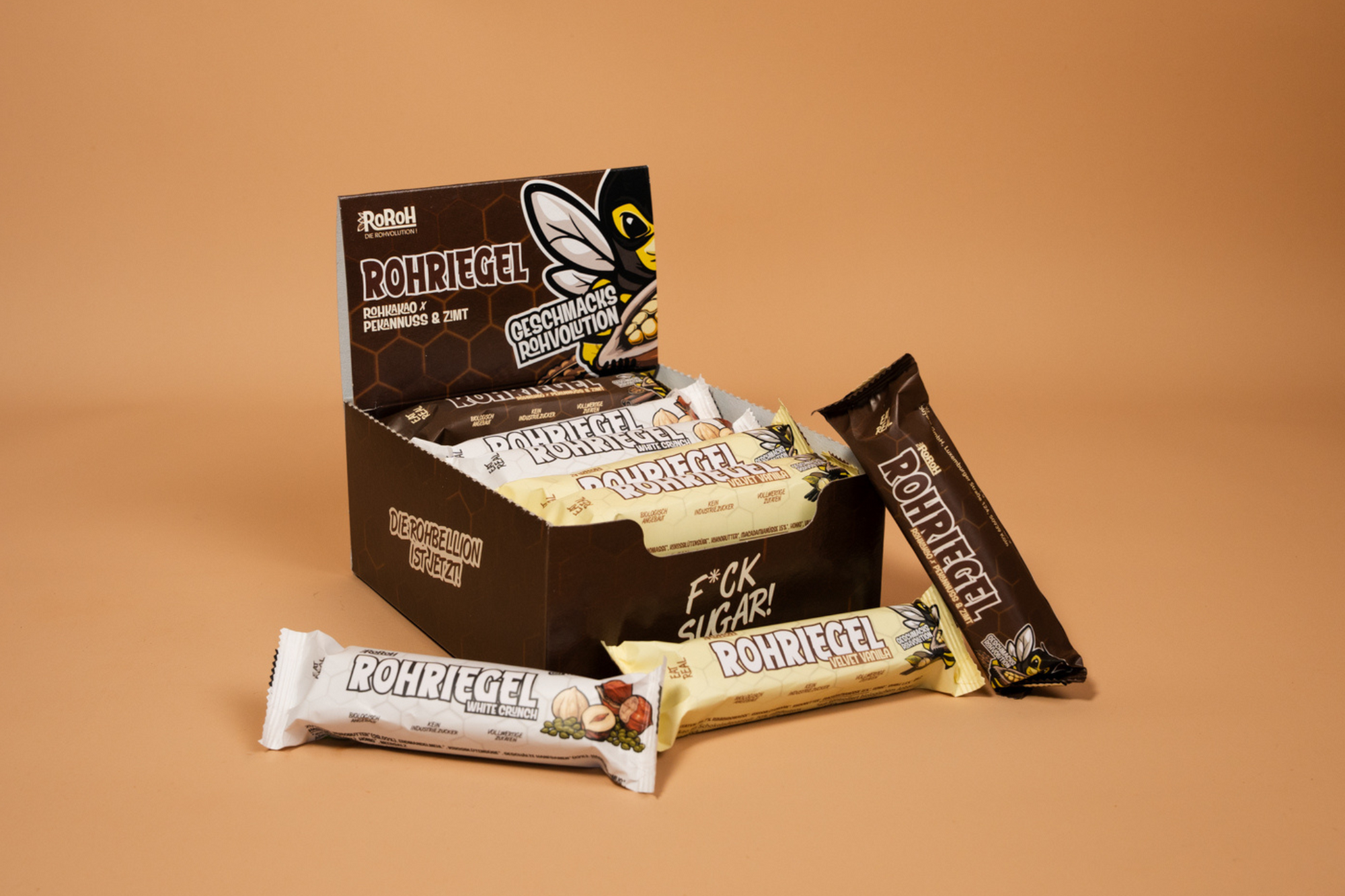 Mixbox - 15x RohRiegel (White Crunch, Vanille & Cinnamon)