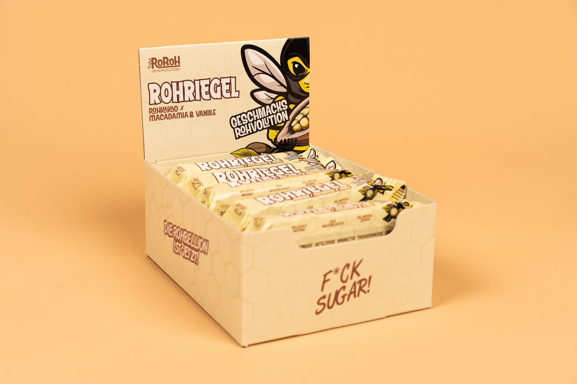 Velvet Vanille - 15x RohRiegel (Macadamia & Vanille)