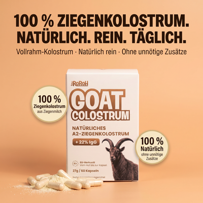 GOAT Colostrum |  22 % IgG | 60 Kapseln