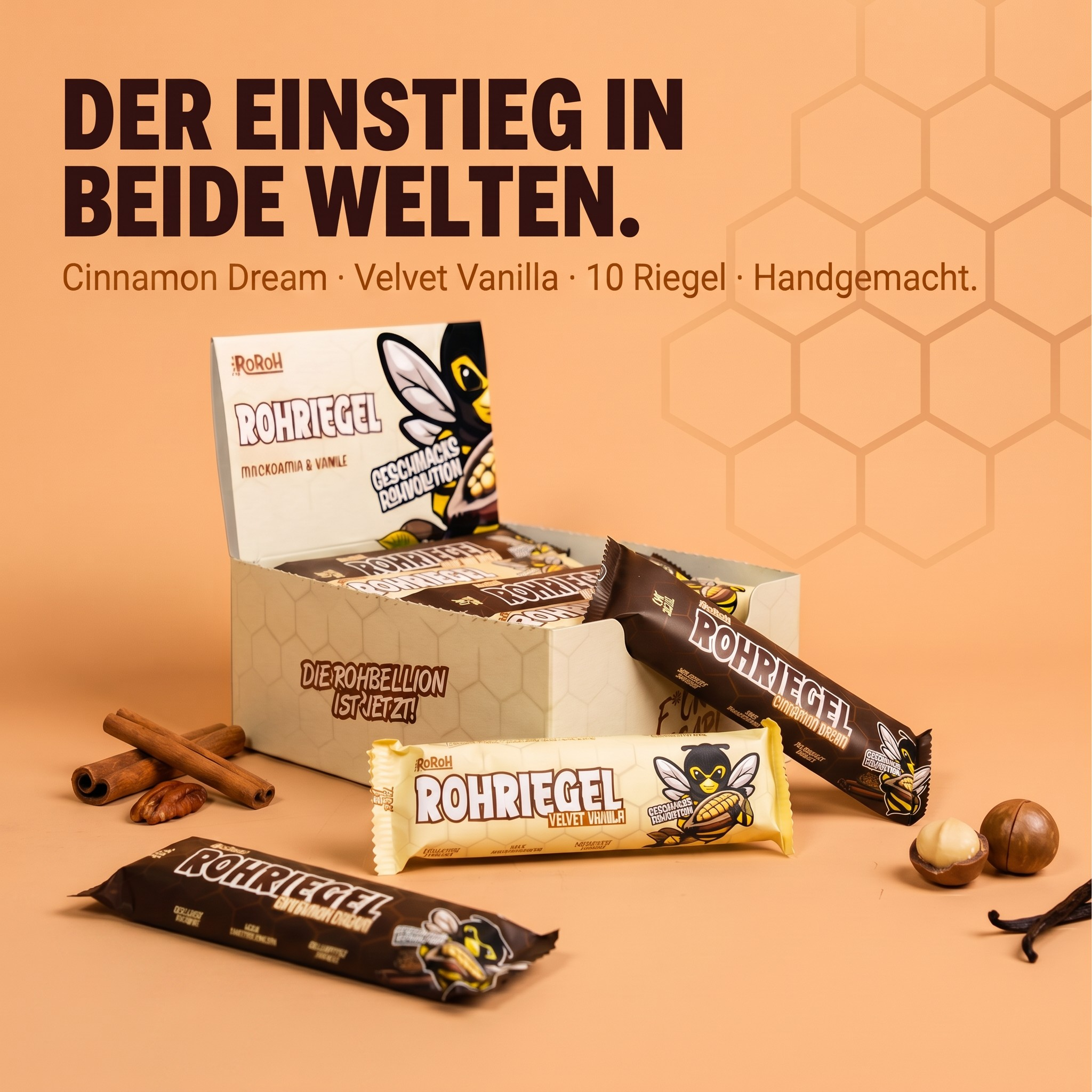Rohriegel Probierbox – Cinnamon & Vanilla | 10 Stk.
