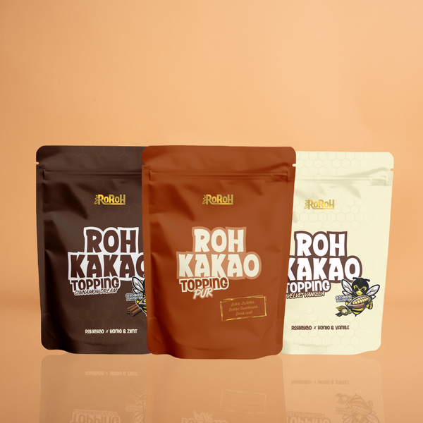 Rohkakao Topping - Trio | 3 x 250 g