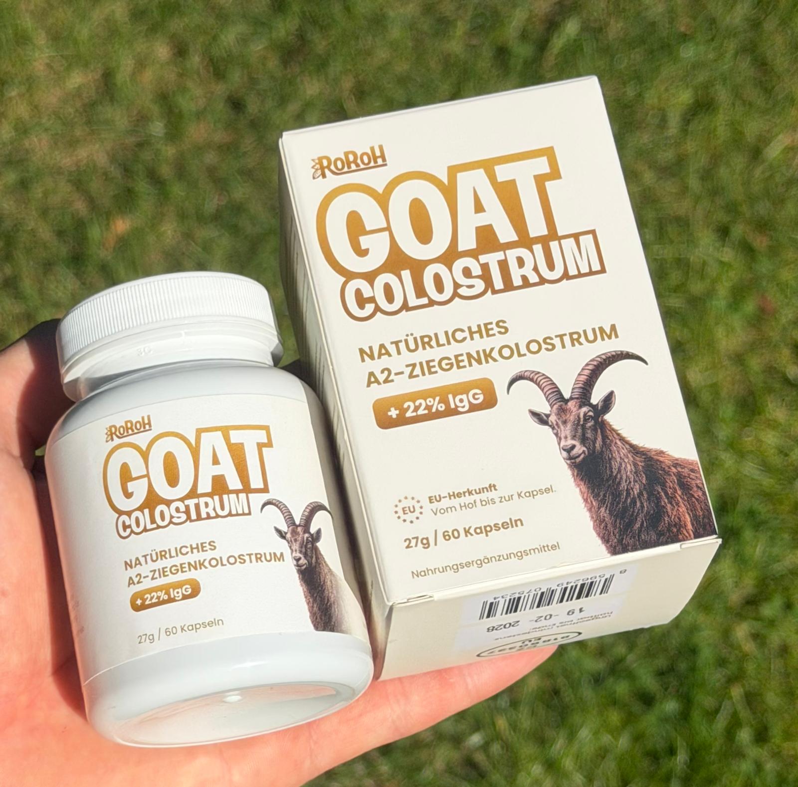 GOAT Colostrum |  22 % IgG | 60 Kapseln