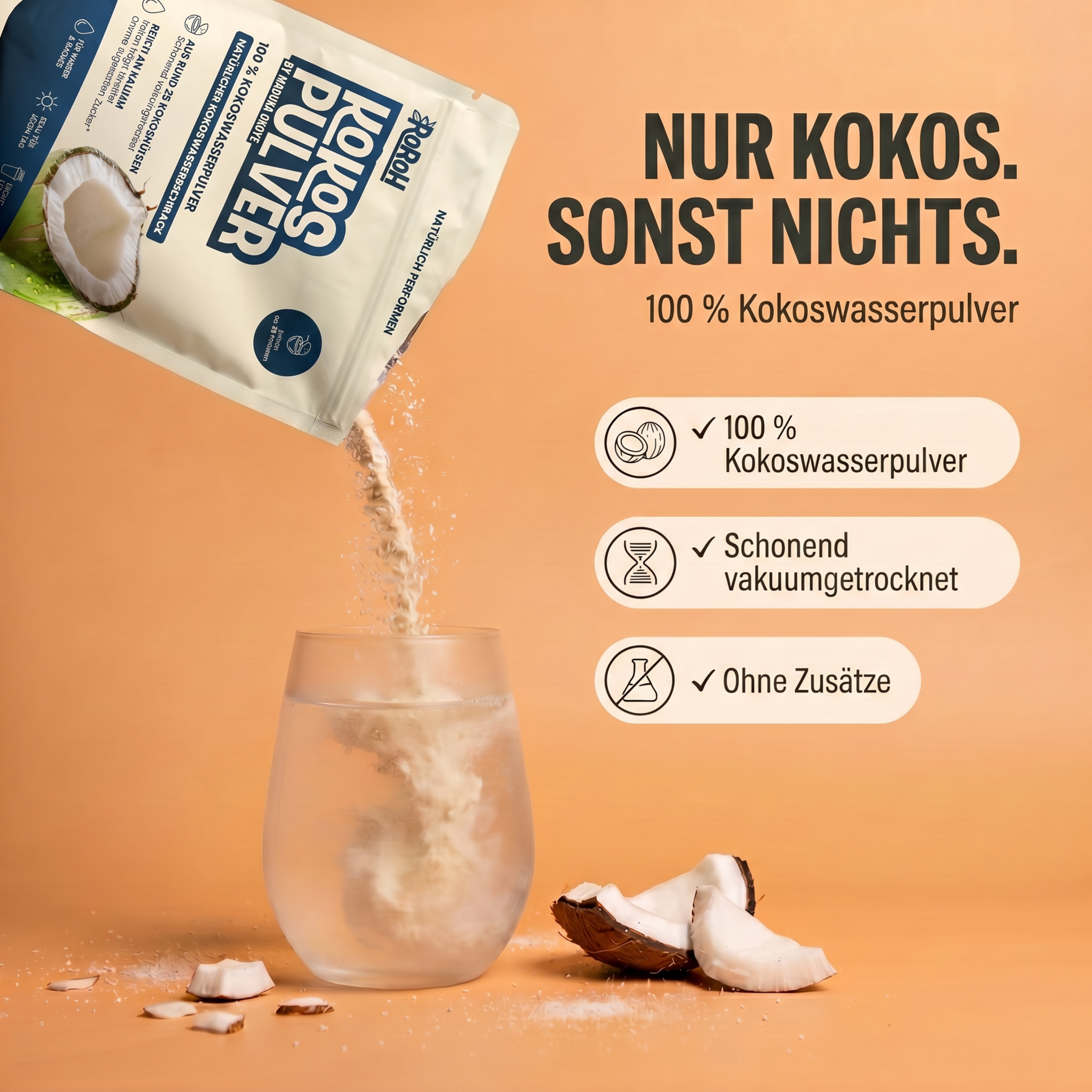 Kokos Pulver Pur | 250 g
