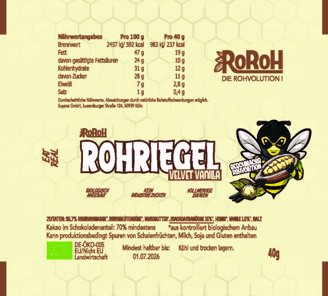 Big Mix - 45x RohRiegel (White Crunch, Vanille & Cinnamon)