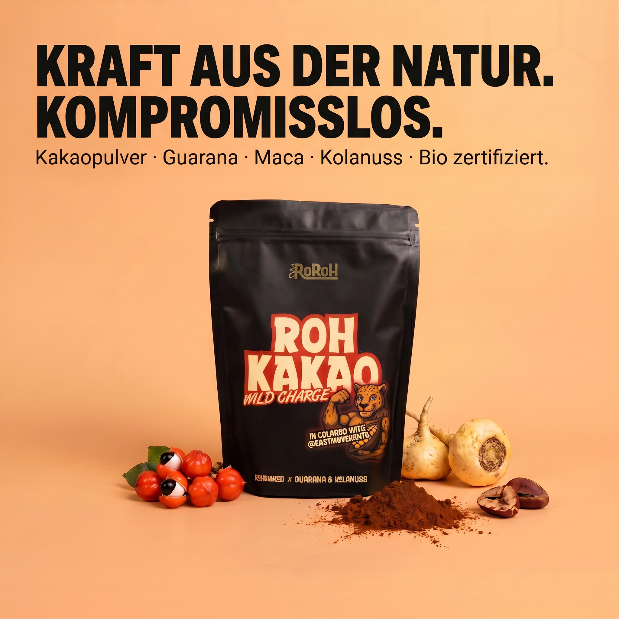 Rohkakao Pulver - Wild Charge | 250 g – RoRoh