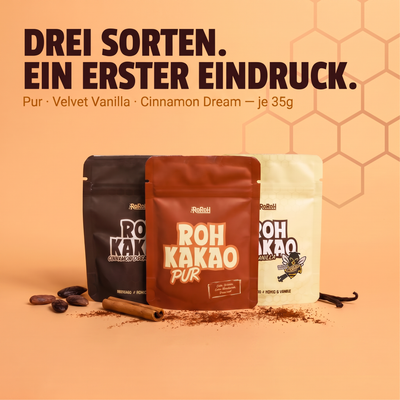 Rohkakao Topping - Probierpaket | 3 x 35 g – RoRoh