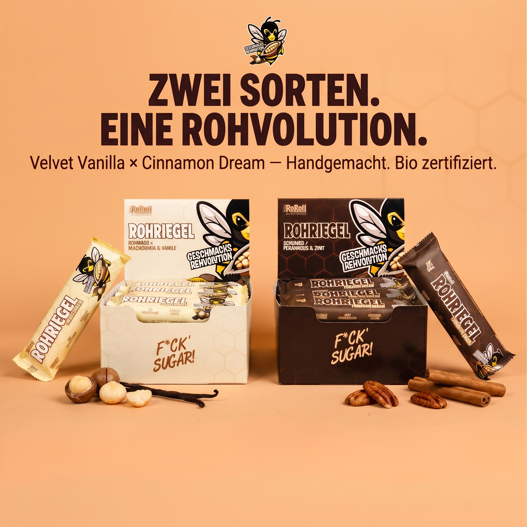Rohriegel Bundle – Vanilla & Cinnamon | 30 Stk. – RoRoh